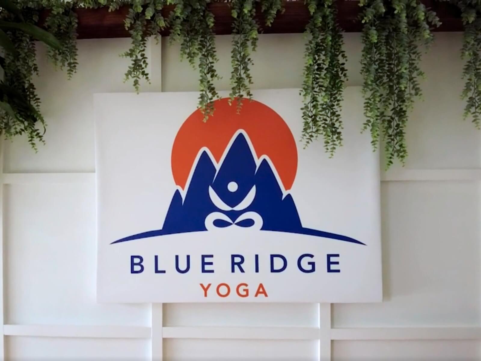 Blue Ridge Yoga sign