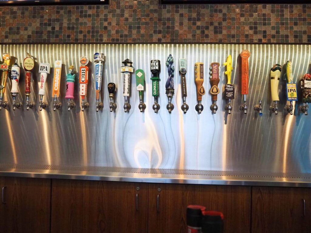 draft beers at Mellow Mushroom