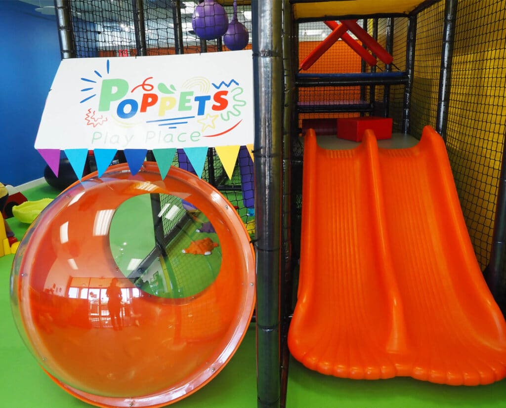 A play structure at Poppets Play Place in Farragut, Tennessee.